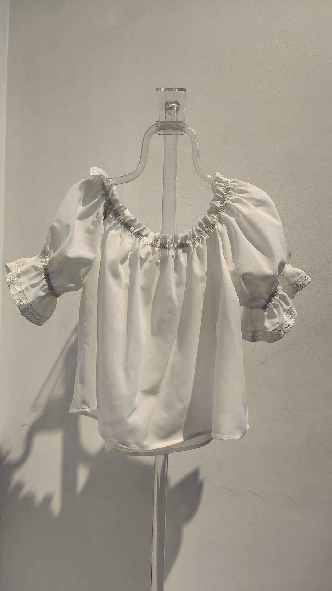 Camisa Medieval Blanca con Pasamanería