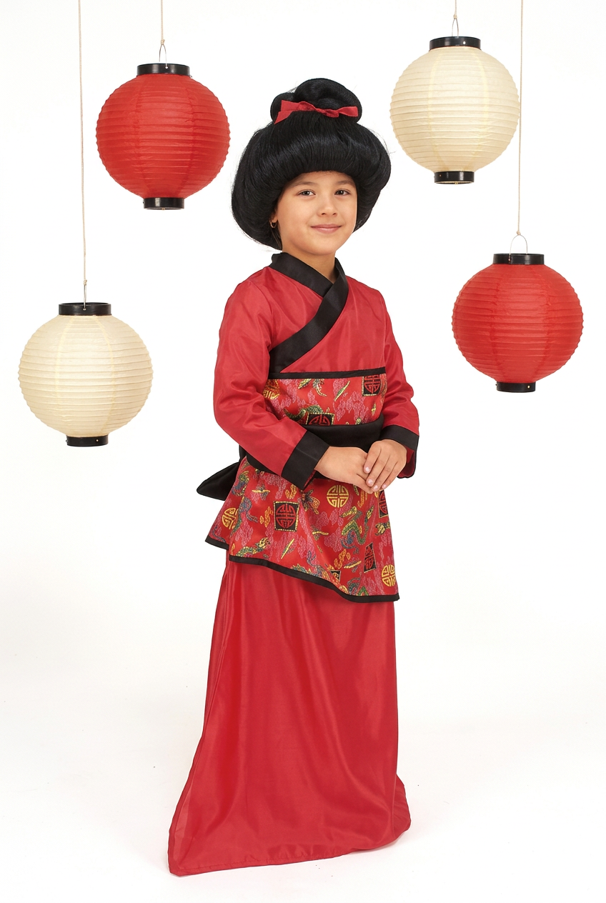 Disfraz de Geisha Infantil – Kimono y Obi