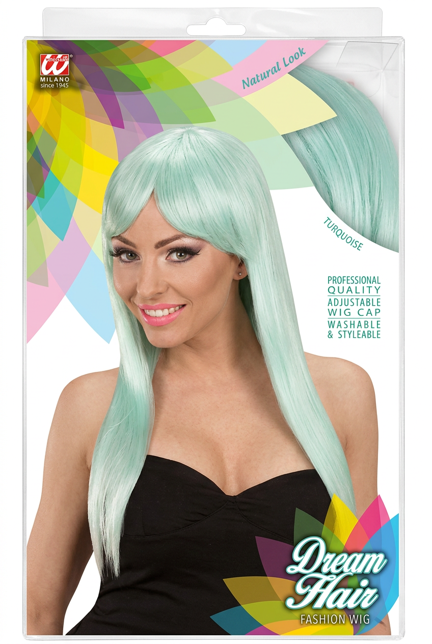 Peluca Fashion Turquesa