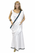 Women's White Roman Tunic Costume