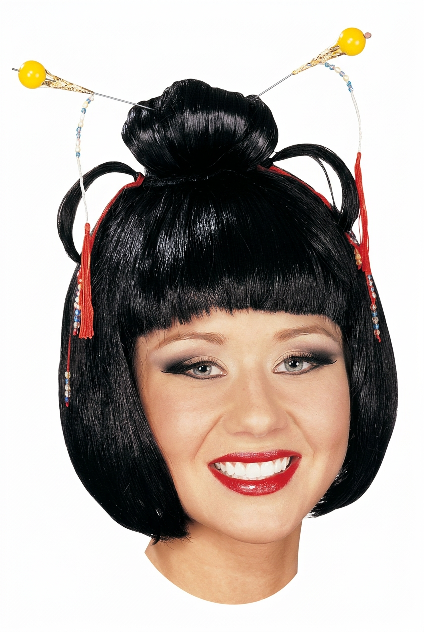 Peluca Asian Lady – Negra Lisa Larga