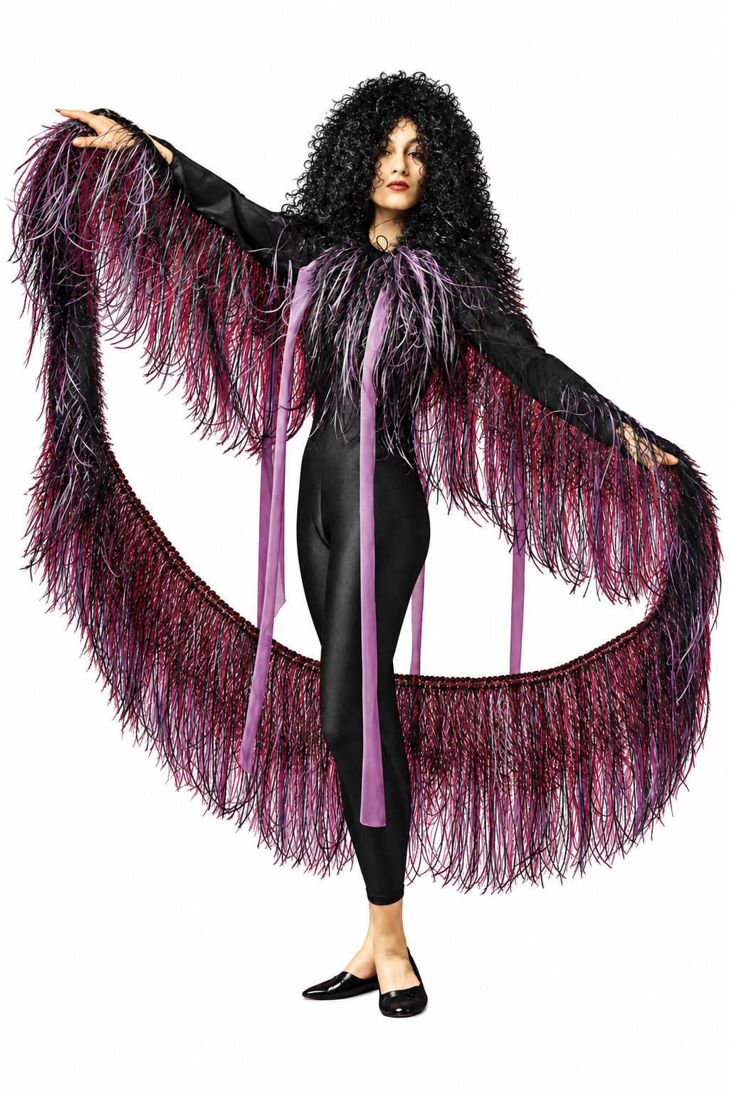 Feathered Cape – Elegant And Dramatic Costume Accessory