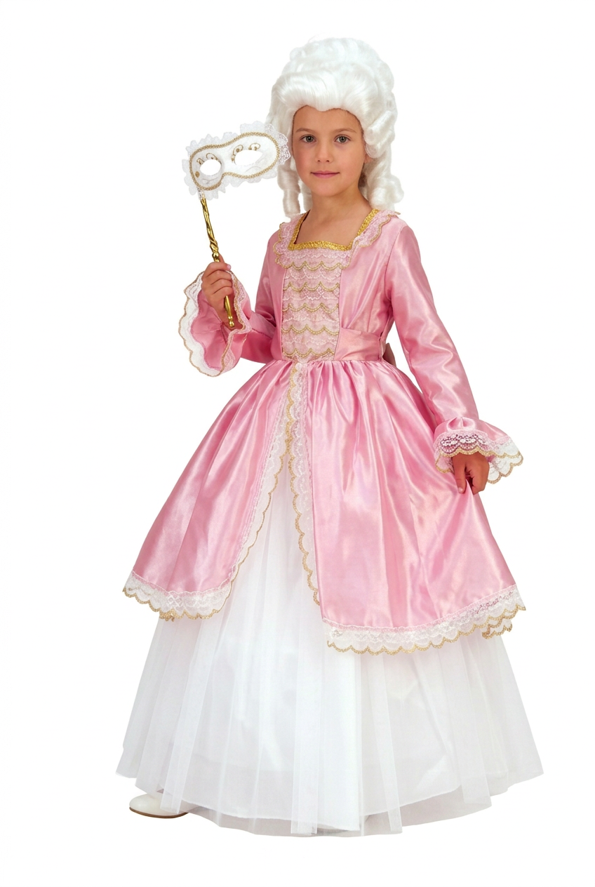 Disfraz Reina Del Baile Rosa. Princesas Infantil