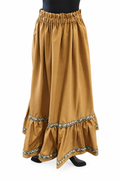 Costume Skirt Brown Polka Dots M17