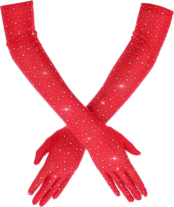 Guantes Brillantes Rojos