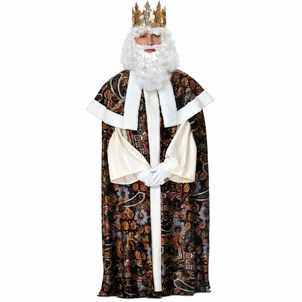 Disfraz Rey Mago Melchor con fondo blanco