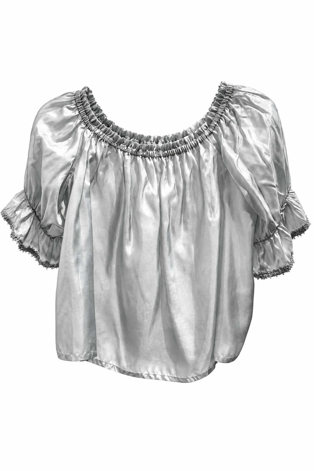 Silver Medieval Shirt with Braids