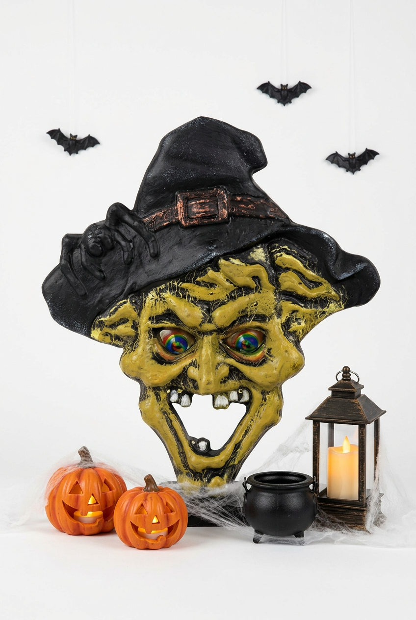 Cabeza de Bruja Decoración Halloween