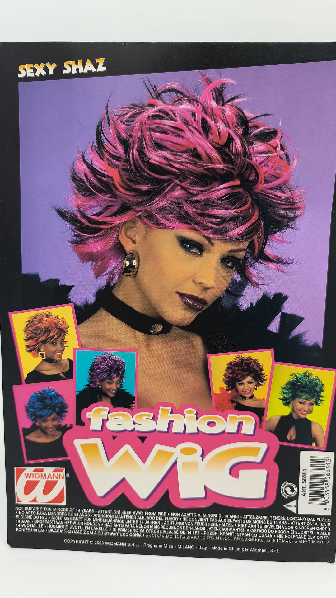 Colorful Streaked Wig – Costume Accessory