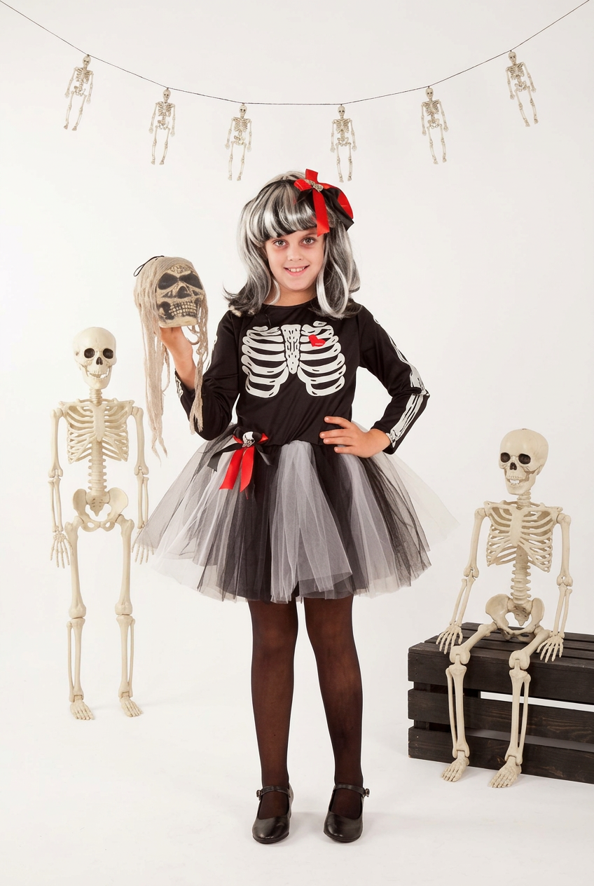 Disfraz Esqueleto Niña