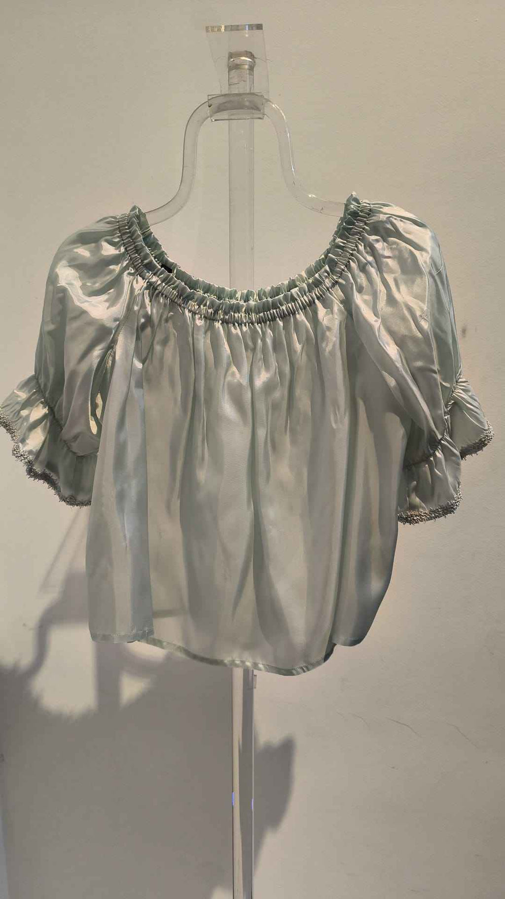 Camisa Medieval Plateada con Pasamanería