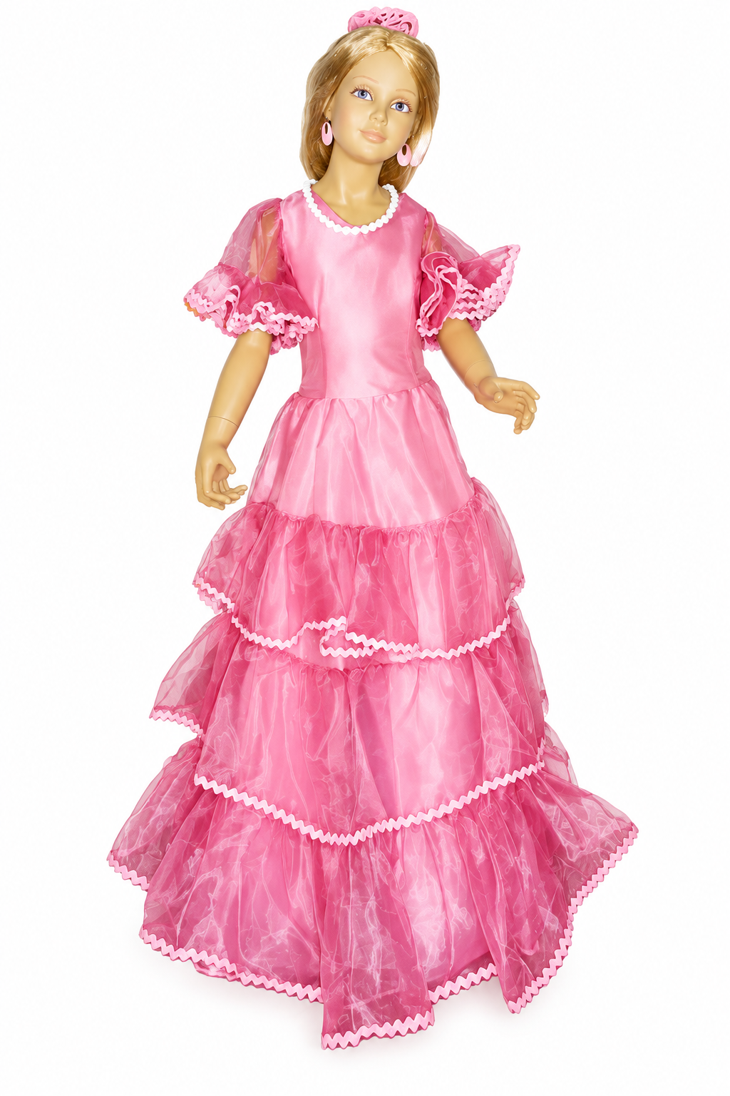 Children's Flamenco Dress Bulerias Pink
