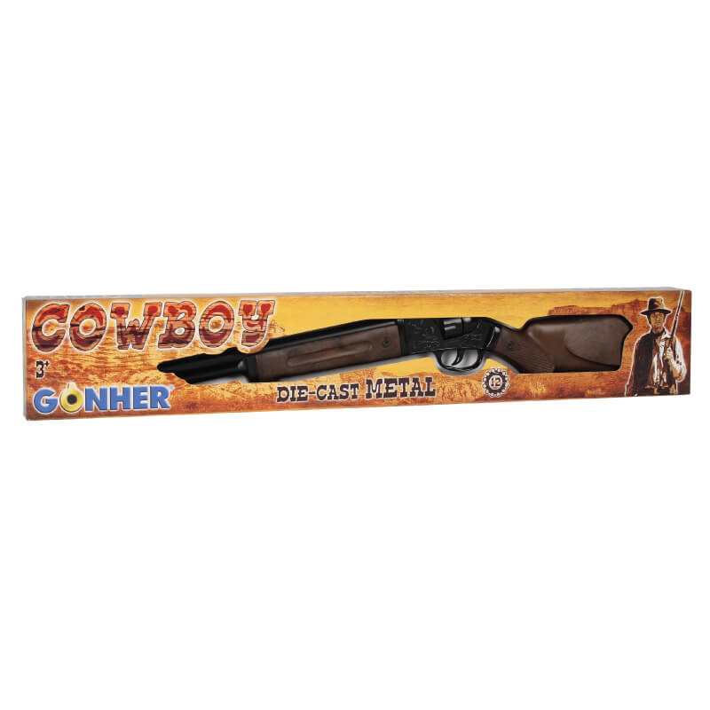 Rifle Cowboy Die Cast Metal Gonher 12 Tiros (Gonher ref 97/6)