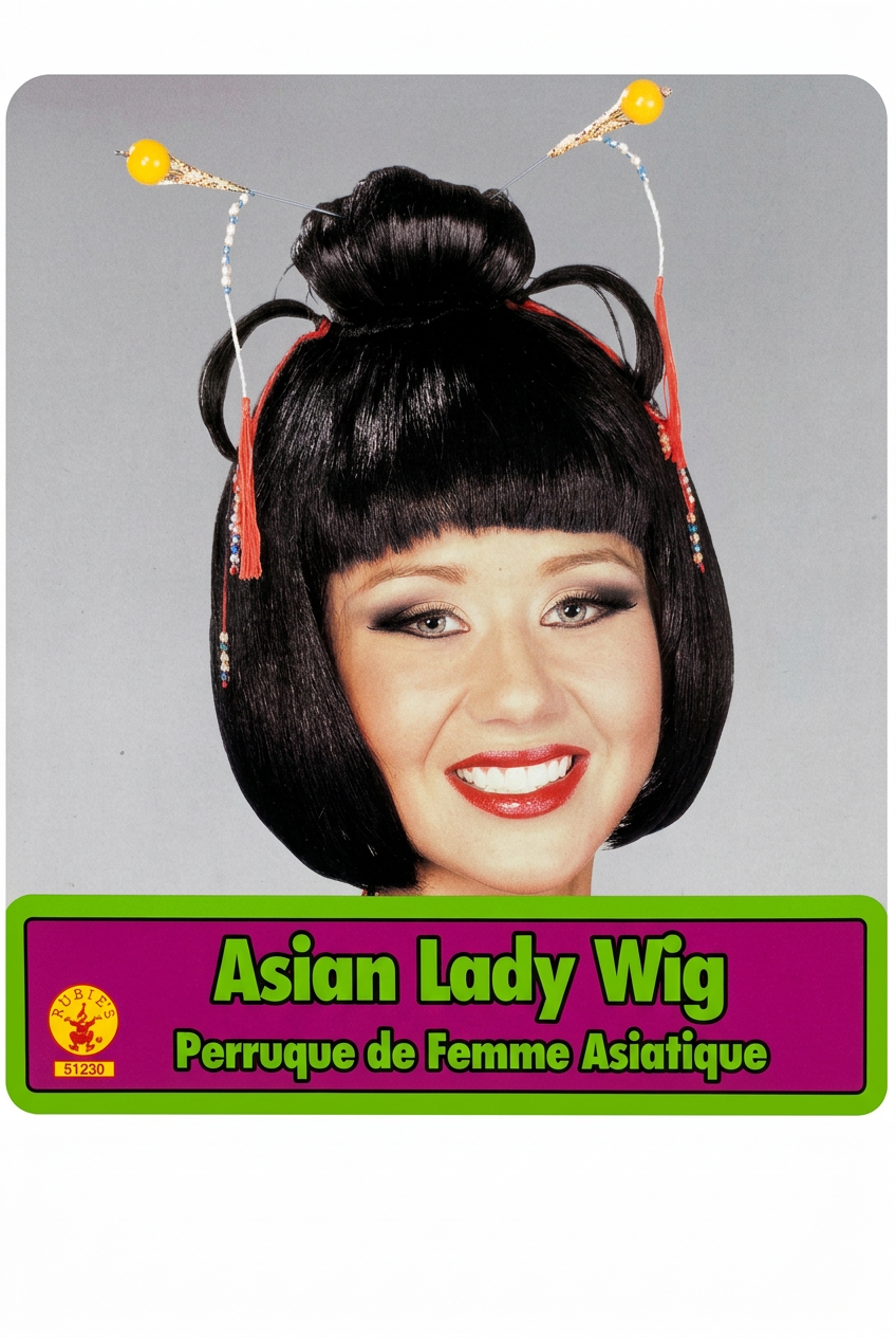 Peluca Asian Lady – Negra Lisa Larga
