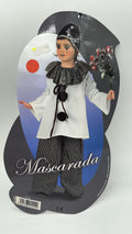 Disfraz de Pierrot Niña con Blusón, Pantalón y Tocado