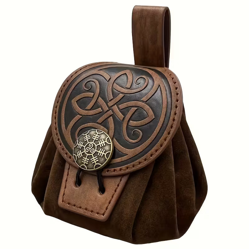 Medieval Viking Disc Bag — Belt Accessory