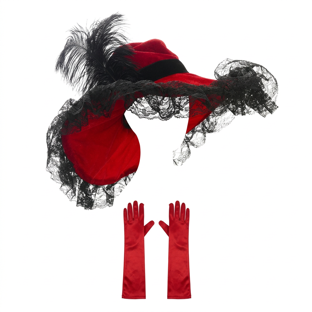 Pamela Red with Gloves
