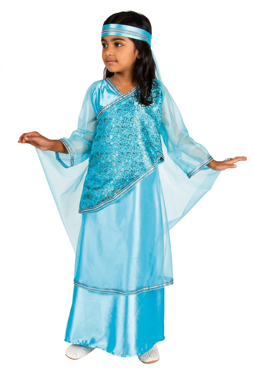 Disfraz Delhi Infantil — Traje Tradicional Indio para Niña