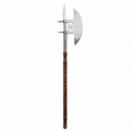 Alabarda Medieval Réplica Decorativa con Mango de Madera