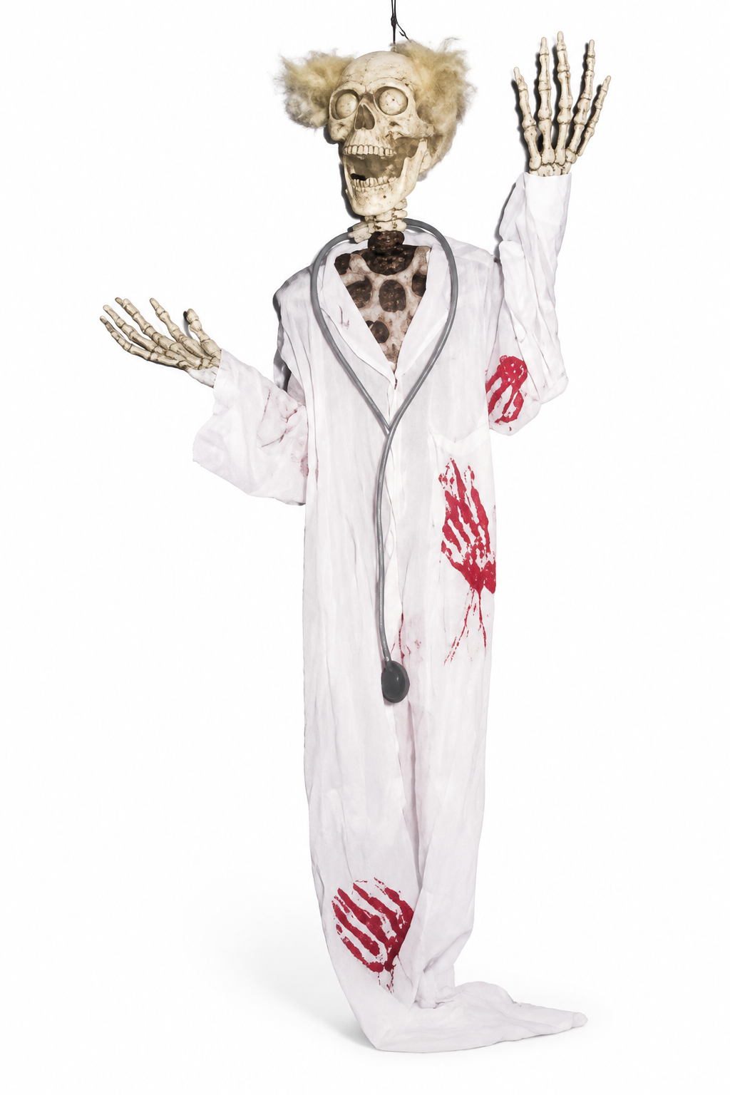 Doctor Calavera decorativo sobre fondo blanco