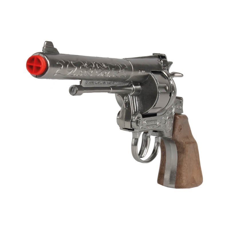 Pistola Revólver Cowboy Die Cast Metal Gonher 12 Tiros (Gonher ref 122/0)