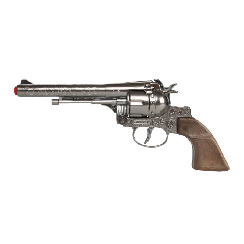 Pistola Revólver Cowboy Die Cast Metal Gonher 12 Tiros (Gonher ref 122/0)
